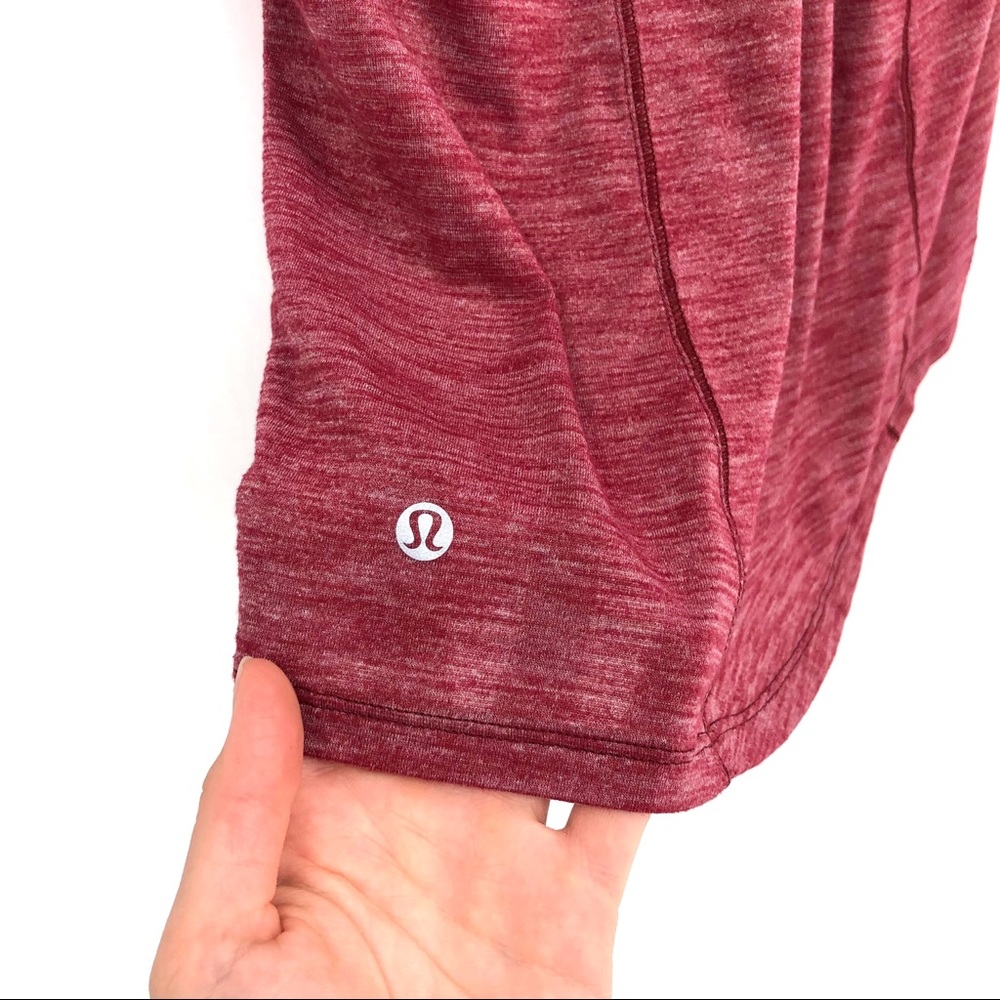 lululemon athletica Women's Heathered Burgundy Racerback Tank Top - Picture 7 of 7